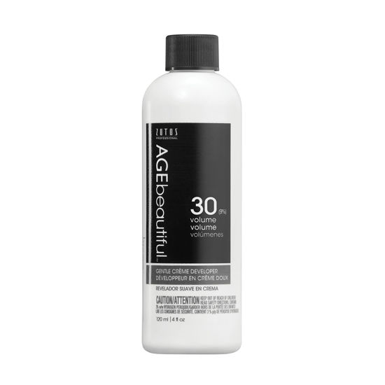 Picture of AGE beautiful 30 Volume Gentle Creme Hair Developer | For Permanent Hair Color Dyes, Toners, Lighteners | Professional Salon Coloring | Long Lasting Haircolor | 4 Fl Oz
