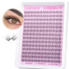 Picture of Natural Lash Clusters Wispy Eyelash Clusters Clear Band Cluster Eyelash Extensions 168pcs Individual Lashes Soft and Lightweight Bandless Cluster Lashes C Curl Lash Extension by Lanflower