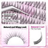 Picture of Natural Lash Clusters Wispy Eyelash Clusters Clear Band Cluster Eyelash Extensions 168pcs Individual Lashes Soft and Lightweight Bandless Cluster Lashes C Curl Lash Extension by Lanflower