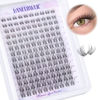 Picture of Natural Lash Clusters Clear Band Eyelash Clusters Wispy Individual Lashes C Curl Cluster Eyelash Extensions Invisible Band Cluster Lashes by Lanflower