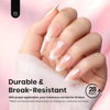Picture of Beetles Short Almond Nail Tips: 12 Sizes 288 PCS Half Matte Full Cover Almond Gel Tips Clear Acrylic Beetles Gel X Nail Tips Almond Shape for Girls Women DIY Nail Extension