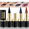 Picture of Kaely 4Pcs Black White Dark Blue Red Gel Eyeliner Pencil,Waterproof Smudge Proof Eye Liner,Clown Goth Halloween Makeup,Eye Black Face Paint Lipstick Crayon,Color Colorful Eyeliner Eyeshadow Stick