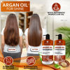 Picture of Moroccan Argan Oil Shampoo and Conditioner Set - Sulfate Free with No Parabens - Botanicals for Women and Men - Professional Moisturizing, Anti Frizz, Hydrating Solution for Dry, Wavy and Curly Hair