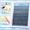 Picture of Wispy Lash Clusters Kit Natural Lash Extension Kit C Curl Eyelash Extension Kit 10-16mm Eyelash Clusters Thin Band Cluster Eyelash Extensions Kit 154pcs Individual Lashes by Lanflower