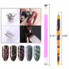 Picture of SILPECWEE 6Pcs Nail Magnet Cat Eye Magnet for Nails Magnetic Nail Polish Pen Nail Design Kit Magnets Stick Manicure Magnetic Stand Nail Art Tools Nails Accessories