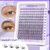 Picture of Natural Lash Clusters Kit Wispy Lash Extension Kit Waterproof Lash Clusters C Curl Cluster Eyelash Extensions Kit 144pcs Individual Lashes 10-16mm Eyelash Extension Kit by Lanflower