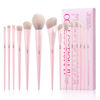 Picture of Jessup Pink Makeup Brushes Set 14Pcs Make up Brushes Premium Vegan Foundation Concealer Blush Eyeshadow Eyeliner Powder Highlighter Blending Face Brush Set, T495