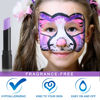 Picture of MEICOLY Light Purple Face Paint Stick,Cream Lavender Body Paint Stick,Sweatproof Pale Purple Eye Black for Sports Football/Baseball/Softball,Violet Lilac Face Paint for Halloween SFX Ursula Cosplay