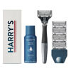 Picture of Harry's Shaving Kit for Men - Razor Handle, 5 Razor Blade Refills, Foaming Shave Gel, and Travel Blade Cover - Charcoal