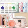 Picture of KOTAMU Waxing Kit for Women & Men, Professional Wax Warmer for Hair Removal with Silicone Pot, Wax Kit for Coarse Thick Fine Fuzzy Hair & Sensitive Skin, Waxing Warmer for Home Salon Use