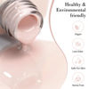 Picture of CANNI Pink Nail Gel Polish, 1Pcs Light Nude Pink Oyster Pink Nail Polish Gel Color High Gloss Soak Off UV Gel Nail French Nail Manicure Salon DIY