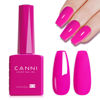 Picture of CANNI Hot Pink Nail Gel Polish, 1Pcs Bright Coral Pink Nail Polish Gel Cerise Color High Gloss Soak Off UV Gel Nail French Nail Manicure Salon DIY