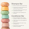Picture of The Earthling Co. Shampoo & Conditioner Bar Set - Promote Hair Growth, Strengthen & Volumize All Hair Types - Paraben & Sulfate Free Formula with Natural Ingredients for Dry Hair (Vanilla Coconut)