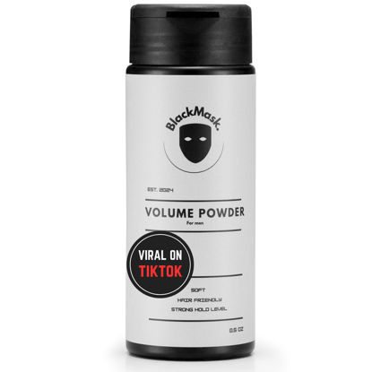 Picture of BlackMask Texture Powder for Men, Easy to Apply - Instantly Adds Texture & Volume, All-Natural Ingredients, Strong Hold, Hair Powder for Men