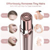 Picture of Hair Removal Device, Facial Hair Removal for Women- GURELAX Womens Hair Remover Painless Face Hair Removal/Shavers for Chin Upper Lip Peach Fuzz-Included 4 x Replacement Heads
