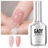 Picture of GAOY Pink Jelly Gel Nail Polish, 16ml Sheer Nude Translucent Soak Off Gel Polish, UV Light Cure for Nail Art DIY at Home, 2919 Fairy Pink