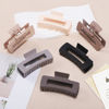 Picture of Sisiaipu 4 Inch Big Hair Claw Clips 6 Pcs Large Claw Clips for Thick Hair Square Hair Clips for Women Rectangle Hair Clips Banana Jaw Clips Hair Accessories for Girls - Chocolate