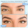 Picture of PHKERATA Natural Lash Clusters Wispy Eyelash Clusters C Curl Lashes Clusters 200Pcs Individual Lashes DIY Cluster Eyelash Extensions with Soft Lash Band, 9-14 mm Mix