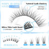Picture of PHKERATA Natural Lash Clusters Wispy Eyelash Clusters C Curl Lashes Clusters 200Pcs Individual Lashes DIY Cluster Eyelash Extensions with Soft Lash Band, 9-14 mm Mix