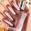 Picture of Beetles Nail Polish Glitter Champagne Gold 1Pcs 15ml Fast Drying & Long Lasting Nail Polish Shimmer Winter Champagne Color Art Effect for Nail Salon DIY Manicure