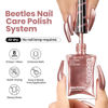 Picture of Beetles Nail Polish Glitter Champagne Gold 1Pcs 15ml Fast Drying & Long Lasting Nail Polish Shimmer Winter Champagne Color Art Effect for Nail Salon DIY Manicure