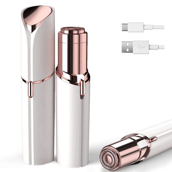 Picture of Facial Hair Removal for Women, Painless Face Trimmer for Upper Lips, Peach Fuzz and Chin with USB Rechargeable