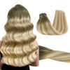Picture of GOO GOO Clip in Hair Extensions Real Human Hair, Remy Human Hair Extensions Clip ins for Women, Natural Human Hair, 20inch 150g 7Pcs, 5A/90/16F Bahamian Balayage