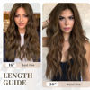 Picture of KooKaStyle Invisible Wire Hair Extensions with Transparent Wire Headband Adjustable Size 4 Secure Clips Long Wavy Hairpiece 16 Inch Medium Brown/4# for Women