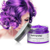Picture of Purple Temporary Hair Color,Purple Hair Spray,Natural Hair Color Wax,Hair Wax Color Spray 4.23 Ounces,Hair Wax Dye for Christmas Parties,Role Playing and Halloween(Purple)