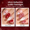 Picture of Beetles Red Gel Nail Polish Set, 6 Colors Cat Eye Glitter Burgundy Red Dark Bright Red Jelly Nail Polish Red Revival Set with Magnet, Soak Off LED Nail DIY Salon at Home Valentines Gifts for Women