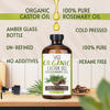 Picture of VITAL AFFAIR Organic Castor Oil With Rosemary Oil For Hair Growth - 100% Pure Rosemary Hair Oil With Pure Castor Oil Cold Pressed Unrefined Glass Bottle - Strengthening & Volumizing Oil 8 Fl Oz