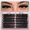 Picture of Yawamica Fluffy Lash Clusters Premade Cluster Eyelash Extensions Wispy Cat Eye Lash Clusters 200D Volume 9-18mm Individual Lashes Left Right Cluster Lashes 240pcs DIY Lash Extension by Self