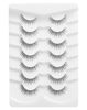 Picture of Eyelashes Natural Look Short Wispy False Lashes Thin Band C Curl Mink Lashes 11 mm Volume Demi Wispies False Eyelashes 7 Pairs S11