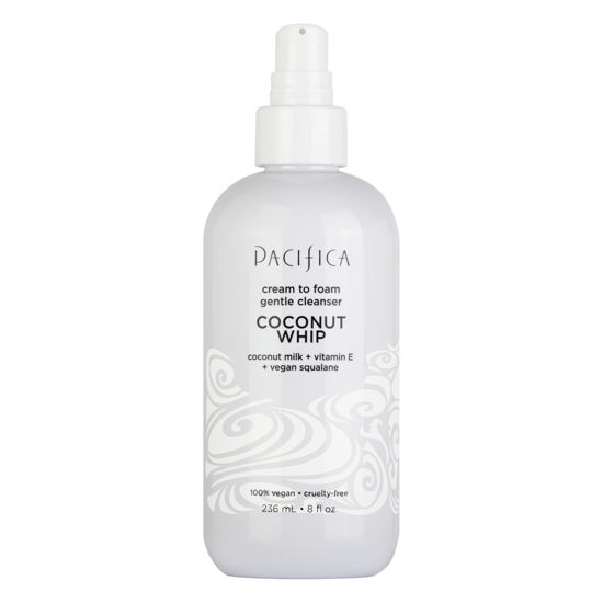 Picture of Pacifica Gentle Foam Face Wash - Coconut Whip Cream Gentle Face Cleanser - Moisturizing Facial Wash for Dry Sensitive Skin, Non-Comedogenic Natural, Vegan & Cruelty-Free Dermatologist Recommended
