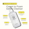 Picture of Pacifica Gentle Foam Face Wash - Coconut Whip Cream Gentle Face Cleanser - Moisturizing Facial Wash for Dry Sensitive Skin, Non-Comedogenic Natural, Vegan & Cruelty-Free Dermatologist Recommended