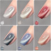 Picture of GAOY Holographic Glitter Cat Eye Gel Polish Set of 6 Colors with Free Magnet UV LED Soak Off Nail Polish Home DIY Manicure Nail Salon Varnish