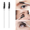 Picture of 100 Pcs Disposable Mascara Wands, Crystal Eyebrow Spoolies Brush for Eyelash Extensions, Makeup Applicators Kits Eyelash Brush with Container (Black)