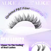 Picture of Lash Clusters Natural Wispy Cluster Eyelash Extensions DIY Individual Lashes D Curl Lash Extension Waterproof Cluster Lashes 224pcs 9-16mm Soft Thin Band by ALICE