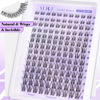 Picture of ALICE Natural Lash Clusters Lash Extensions Invisible Band Waterproof 8-16mm Curl Cluster Eyelash Extensions Wispy Eyelash Clusters Individual Lashes Cluster Lashes