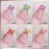 Picture of GAOY Cat Eye Gel Nail Polish Set with Magnet for Pink Green Glitter Holographic Cat Eye, Salon Gel Manicure and Nail Art DIY at Home, Brilliant Fireworks