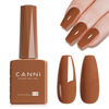Picture of CANNI Brown Gel Nail Polish, 1Pcs Caramel Brown Coffee Brown Nail Polish Gel Color High Gloss Soak Off UV Gel Nail Manicure Salon DIY