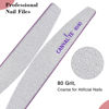 Picture of Canvalite 10pcs 80/80 Grit Nail Files for Acrylic Nails Emery Board Nail Styling Tools for Home and Salon Use