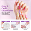 Picture of MIZHSE Solid Builder Gel for Nails, 18g Clear Non-sticky Hard Gel for Nail with Mini U V Nail Lamp, 3D Sculpting Nail Gel for Nail Art Builder Gel for Manicure Home DIY