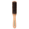 Picture of GranNaturals Boar Bristle Slick Back Hair Brush - Soft/Medium Smoothing Hairbrush to Style, Polish, & Lay Hair Down Flat to Create a Sleek Frizz Free Hairstyle for Women and Men - Wooden Handle