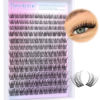 Picture of Pawotence Wispy Lash Clusters Natural Cluster Lashes Extension DIY Natural Eyelash Clusters Extension 10-16mm Individual Lashes False Eyelashes Wispy Soft Cluster Eyelash Extensions