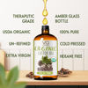 Picture of Pure Castor Oil Organic Cold Pressed Unrefined Glass Bottle-USDA Organic Castor Oil Cold Pressed Glass Bottle For Castor Oil Packs-Castor Oil For Face,Castor Oil For Hair Growth, Eyebrow, Eyelash-32oz