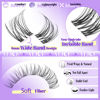 Picture of Wispy Lash Clusters Invisible Band Natural Lash Extensions Waterproof 8-16mm Cluster Eyelash Extension D Curl DIY Individual Cluster Lashes by ALICE