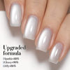 Picture of Double Rhythm Jelly Glass Cat Eye Gel Polish with Magnet 15ML Holographic Glitter Shimmer Translucent Sheer Color Magnetic Nail Polish Salon DIY at Home (Jelly Silver-MC1099)
