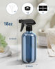 Picture of Glass Spray Bottle, Indigo Blue Glass Spray Bottle Set & Accessories for Non-toxic Window Cleaners Aromatherapy Facial Hydration Watering Flowers Hair Care (2 Pack/16 oz)(Indigo)