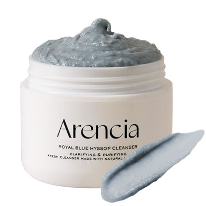 Picture of Arencia Hyssop Brightening & Deep-Cleansing Face Scrub & Exfoliator - All Skin Types, For Sebaceous Filaments & Blackheads (1.76oz)